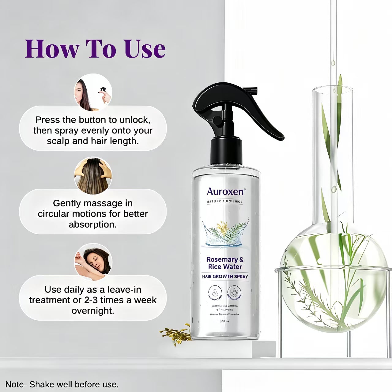 Rosemary & Ricewater Hair Growth Spray Haircare