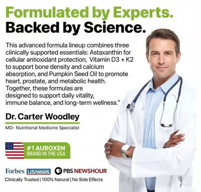 Vitamin D3 & K2 + Astaxanthin + Pumpkin Seed Oil Bundle