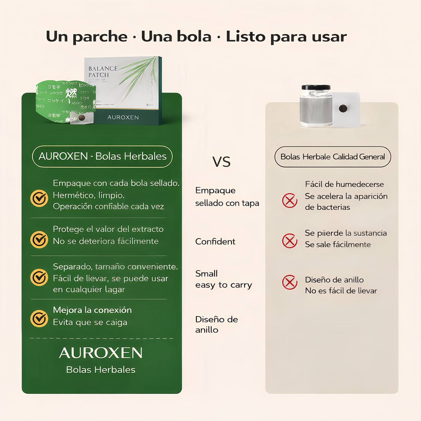 Parche de equilibrio herbal AUROXEN