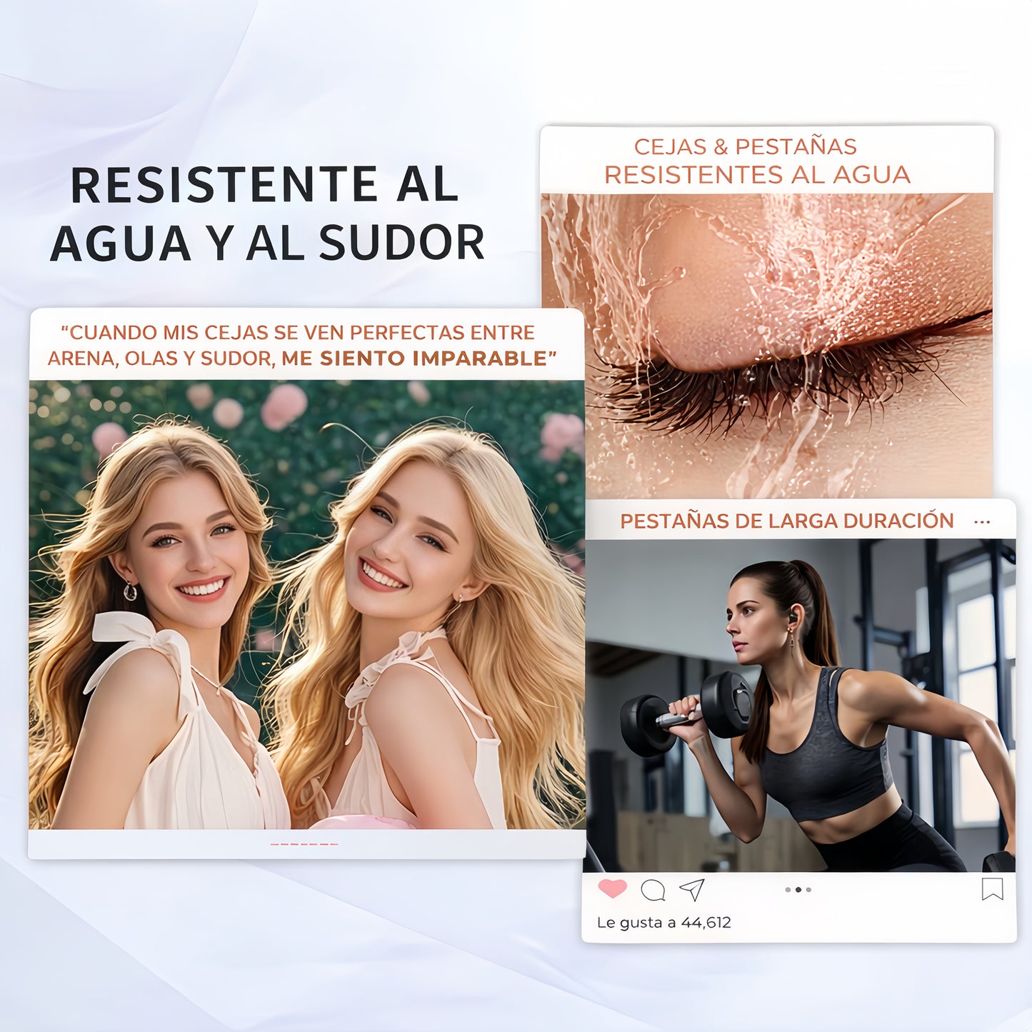 Máscara de pestañas LUXE GECOMO resistente al agua 24 horas