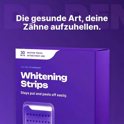 Violette Zahnaufhellungsstreifen