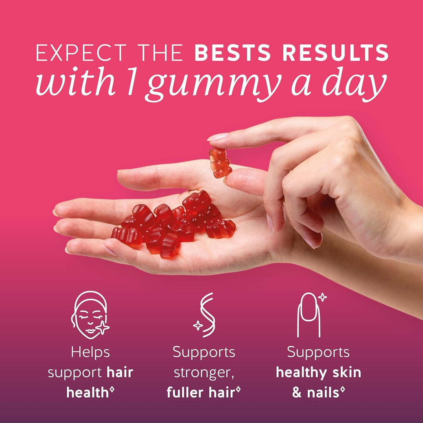 Biotin Hair Growth Formula Gummies