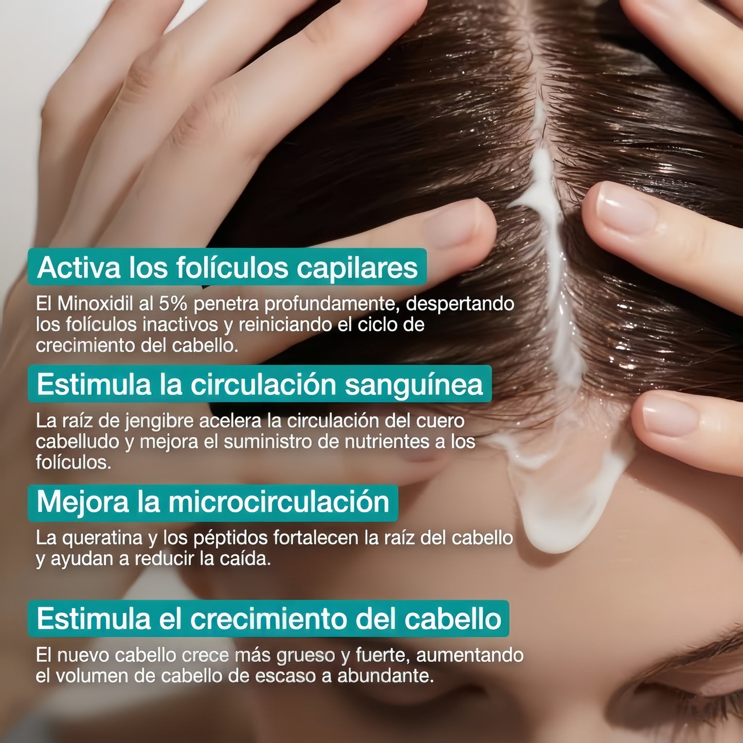 Crema para el crecimiento del cabello AUROXEN con 5% de minoxidil