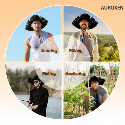 AUROXEN ☀️ UPF 50+ Dual Fan Solar Hat