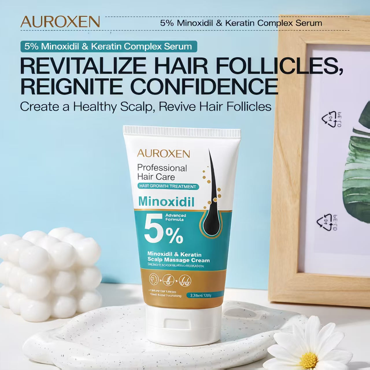 AUROXEN 5% Minoxidil Hair Growth Cream