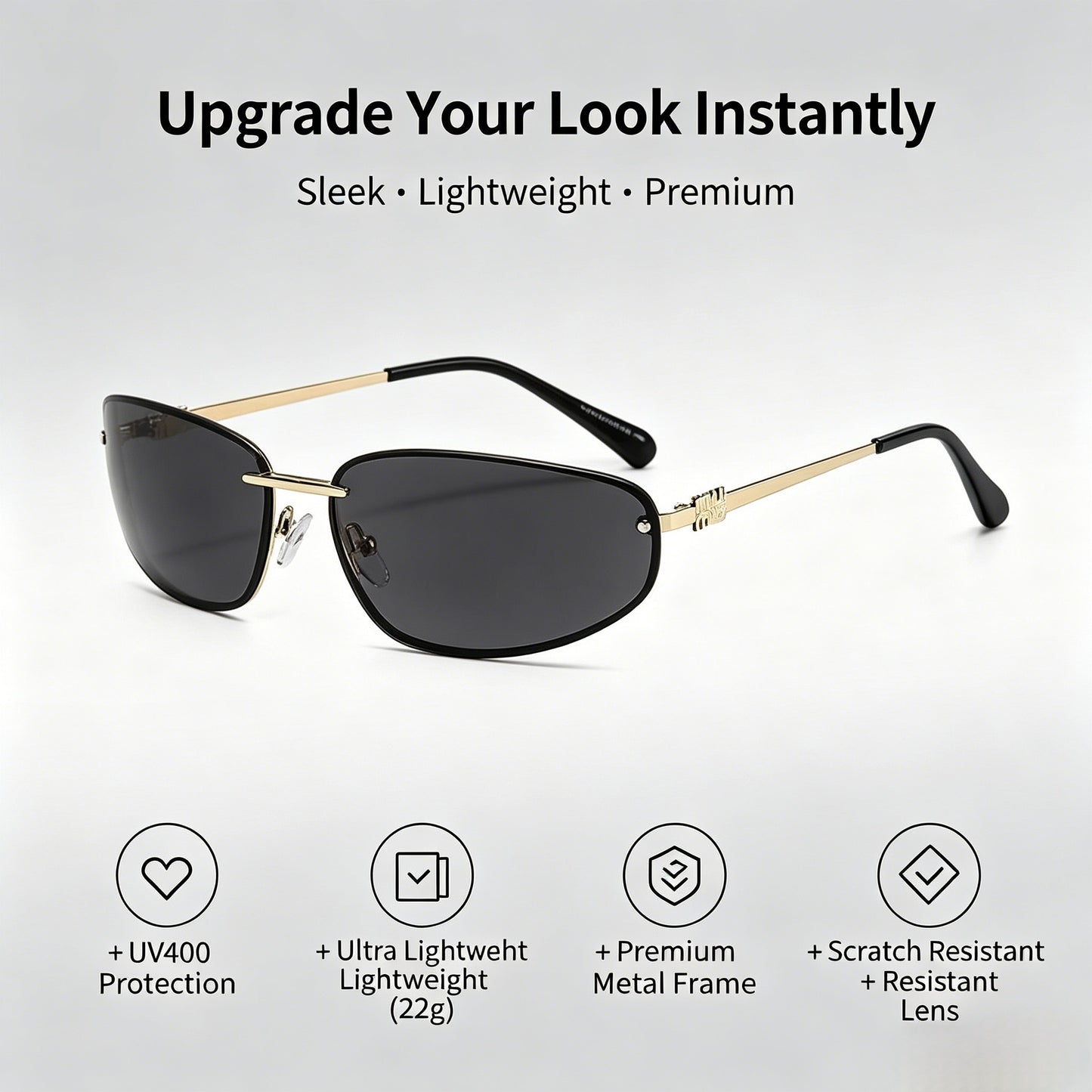 Signature Y2K Oval Sunglasses