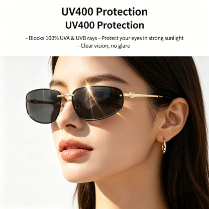 Signature Y2K Oval Sunglasses